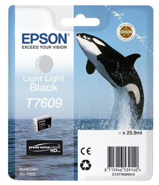 Y-C13T76094010 | Epson T7609 Light Light Black - Tinte auf Pigmentbasis - 1 Stück(e) | Herst. Nr. C13T76094010 | Tintenpatronen | EAN: 8715946539140 |Gratisversand | Versandkostenfrei in Österrreich