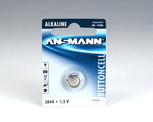 Y-5015303 | Ansmann Alkaline Battery LR 44 - Einwegbatterie - Alkali - 1,5 V - 1 Stück(e) - LR 44 | Herst. Nr. 5015303 | Batterien / Akkus | EAN: 4013674015306 |Gratisversand | Versandkostenfrei in Österrreich