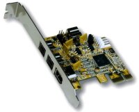 Y-EX-16415 | Exsys 4-port FireWire 1394B PCI-Express Card...