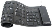 Y-ID0019 | LogiLink Tastatur USB PS/2 Flexibel Wasserfest...