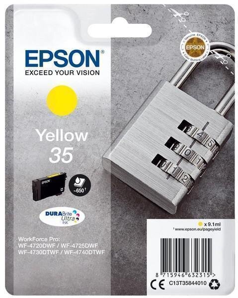 Y-C13T35844010 | Epson Padlock Singlepack Yellow 35 DURABrite Ultra Ink - Standardertrag - Tinte auf Pigmentbasis - 9,1 ml - 650 Seiten - 1 Stück(e) | C13T35844010 | Verbrauchsmaterial | GRATISVERSAND :-) Versandkostenfrei bestellen in Österreich