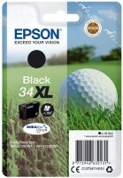 Y-C13T34714010 | Epson Golf ball Singlepack Black 34XL DURABrite Ultra Ink - Hohe (XL-) Ausbeute - Tinte auf Pigmentbasis - 16,3 ml - 1100 Seiten - 1 Stück(e) | C13T34714010 | Tintenpatronen |