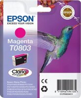 Epson Hummingbird Singlepack Magenta T0803 Claria Photographic Ink - Tinte auf Pigmentbasis - 7,4 ml - 1 Stück(e)
