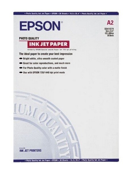 Y-C13S041079 | Epson Photo Quality Ink Jet Paper - Fotopapier - A2 (420 x 594 mm) | Herst. Nr. C13S041079 | Papier, Folien, Etiketten | EAN: 10343812208 |Gratisversand | Versandkostenfrei in Österrreich