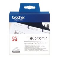 Y-DK22214 | Brother Endlos-Etikett (Papier) - Schwarz auf weiss - DK - Schwarz - Weiß - Direkt Wärme - Brother - Brother QL1050 - QL1060N - QL500 - QL500A - QL550 - QL560 - QL560VP - QL570 - QL580N - QL650TD - QL700,... | DK22214 | Verbrauchsmaterial | GR