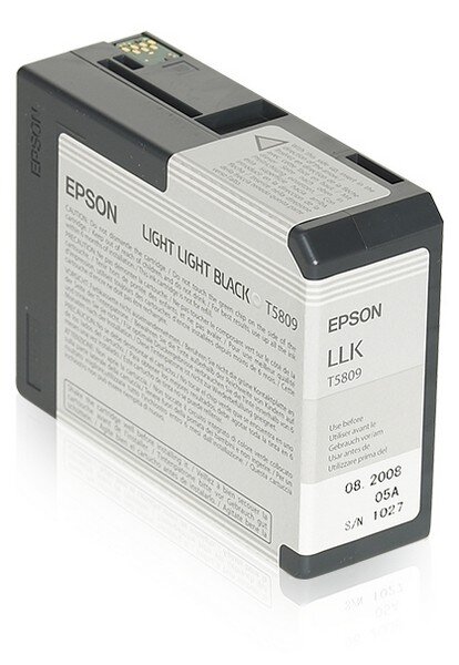 Y-C13T580900 | Epson T5809 - Druckerpatrone - 1 x Light Light Black | Herst. Nr. C13T580900 | Tintenpatronen | EAN: 10343858855 |Gratisversand | Versandkostenfrei in Österrreich