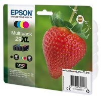 Y-C13T29964012 | Epson Strawberry Multipack 4-colours 29XL Claria Home Ink - Hohe (XL-) Ausbeute - 11,3 ml - 6,4 ml - 470 Seiten - 1 Stück(e) - Multipack | C13T29964012 | Tintenpatronen |