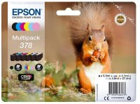 Y-C13T37884010 | Epson Squirrel Multipack 6-colours 378 Claria Photo HD Ink - Standardertrag - 5,5 ml - 4,1 ml - 1 Stück(e) - Multipack | Herst. Nr. C13T37884010 | Tintenpatronen | EAN: 8715946646473 |Gratisversand | Versandkostenfrei in Österrreich