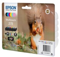 Y-C13T37884010 | Epson Squirrel Multipack 6-colours 378 Claria Photo HD Ink - Standardertrag - 5,5 ml - 4,1 ml - 1 Stück(e) - Multipack | Herst. Nr. C13T37884010 | Tintenpatronen | EAN: 8715946646473 |Gratisversand | Versandkostenfrei in Österrreich