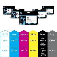 Y-F9J76A | HP 727 - 300 ml - Dye-Based Cyan | Herst. Nr. F9J76A | Tintenpatronen | EAN: 889296103301 |Gratisversand | Versandkostenfrei in Österrreich
