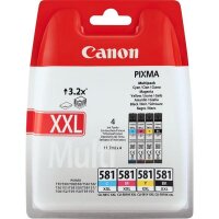 Y-1998C005 | Canon CLI-581XXL BK/C/M/Y Tinte mit sehr...