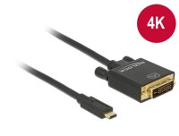 A-85320 | Delock 1m - USB-C/DVI 24+1 - 3840 x 2160 Pixel...