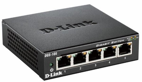 Y-DGS-105/E | D-Link DGS-105 - Unmanaged - L2 - Gigabit Ethernet (10/100/1000) - Vollduplex | Herst. Nr. DGS-105/E | Netzwerkgeräte | EAN: 790069368226 |Gratisversand | Versandkostenfrei in Österrreich