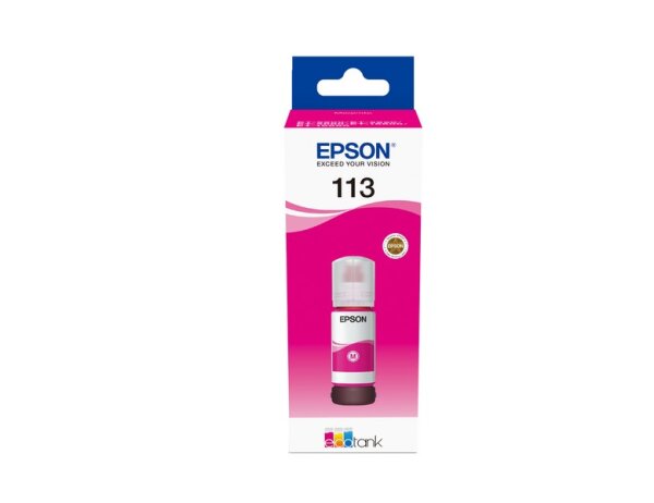Y-C13T06B340 | Epson 113 EcoTank Pigment Magenta ink bottle - Magenta - Epson - Ecotank ET-5880 - EcoTank ET-5850 - EcoTank ET-5800 - EcoTank ET-16650 - EcoTank ET-16600 - 6000 Seiten - 70 ml - Pigment | C13T06B340 | Tintenpatronen |