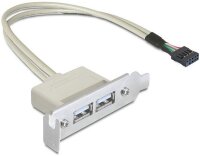 X-83119 | Delock 0.5m Slotblech USB 2.0 - 0,5 m - USB A -...