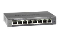 X-GS108E-300PES | Netgear GS108E Switch 8 Port Gigabit Ethernet LAN Switch Plus (Managed Netzwerk Switch mit IGMP - QoS - VLAN - lüfterloses Metallgehäuse - ProSAFE Lifetime-Garantie) - Managed - Gigabit Ethernet (10/100/1000) - Vollduplex | GS108E-300PES