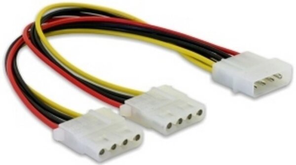 X-82100 | Delock Y-Cable Power > 2x 4pin Molex - 0,11 m - 4pin Molex - 4pin Molex | 82100 | Zubehör | GRATISVERSAND :-) Versandkostenfrei bestellen in Österreich