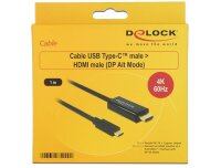 N-85290 | Delock 85290 - 1 m - USB Typ-C - HDMI -...