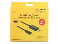 N-85257 | Delock 85257 - 3 m - USB Typ-C - DisplayPort - Männlich - Männlich - Gold | Herst. Nr. 85257 | Kabel / Adapter | EAN: 4043619852574 |Gratisversand | Versandkostenfrei in Österrreich