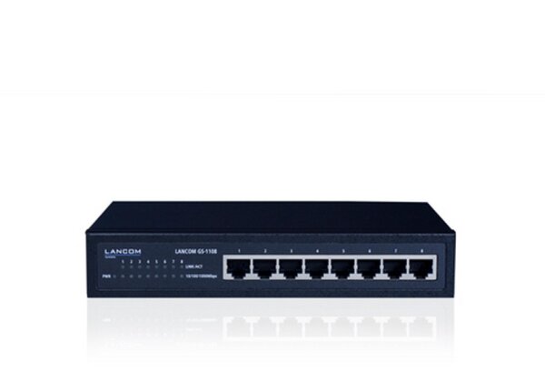 N-61457 | Lancom GS-1108 - Unmanaged - L2 - Gigabit Ethernet (10/100/1000) - Vollduplex | Herst. Nr. 61457 | Netzwerkgeräte | EAN: 4044144614576 |Gratisversand | Versandkostenfrei in Österrreich