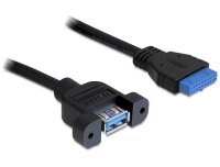N-83118 | Delock 0.5m USB 3.0 F/F - 0,5 m - USB A - IDC -...