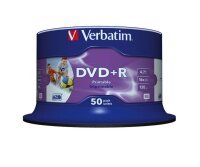 N-43512 | Verbatim 50 DVD+R 4.7 GB bedruckbar - DVD+R - 4,7 GB | Herst. Nr. 43512 | Medien Optisch | EAN: 23942435129 |Gratisversand | Versandkostenfrei in Österrreich