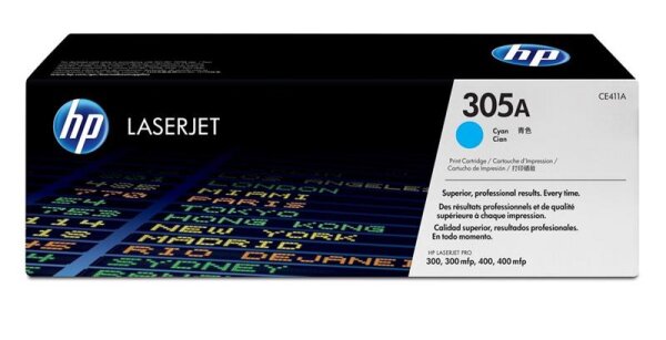 N-CE411A | HP Color LaserJet 305A - Tonereinheit Original - Cyan - 2.600 Seiten | Herst. Nr. CE411A | Toner | EAN: 884962772362 |Gratisversand | Versandkostenfrei in Österrreich