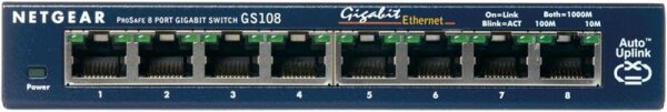 N-GS108GE | Netgear ProSafe GS108 - Switch - Kupferdraht 1 Gbps - 8-Port 3 HE - Rack-Modul | Herst. Nr. GS108GE | Netzwerkgeräte | EAN: 606449025187 |Gratisversand | Versandkostenfrei in Österrreich