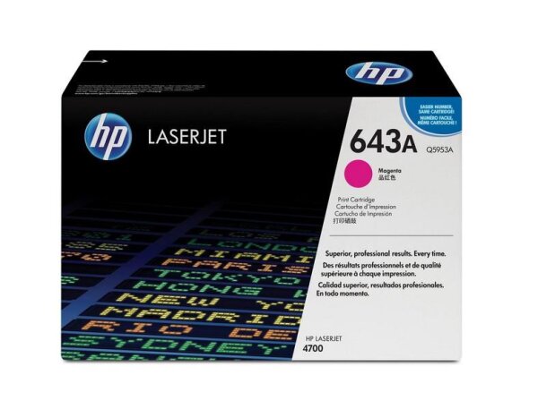 N-Q5953A | HP Color LaserJet 643A - Tonereinheit Original - Magenta - 10.000 Seiten | Herst. Nr. Q5953A | Toner | EAN: 829160493909 |Gratisversand | Versandkostenfrei in Österrreich