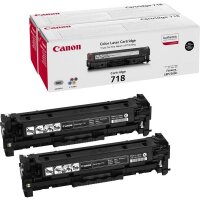 1x2 Canon Toner Cartridge 718 BK VP