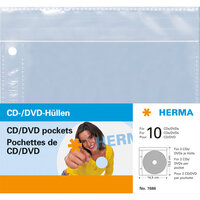 Herma CD/DVD-Hüllen je 2 CD/DVD 5 Hüllen transparent        7686