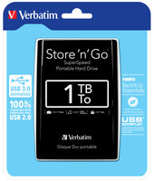 Verbatim Store n Go 2,5      1TB USB 3.0 schwarz            53023