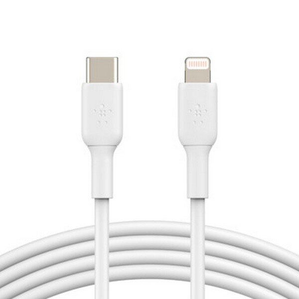 Belkin Lightning/USB-C Kabel  1m PVC, mfi zertifiziert, weiß