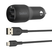Belkin USB-A Kfz-Ladegerät, 24W 1m Micro-USB Kabel...