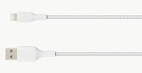 Belkin Lightning Lade/Sync Kabel 15cm, ummantelt, mfi zert, weiß