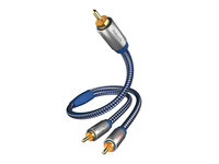 in-akustik Premium Y Subwoofer Kabel Cinch - 2x Cinch 5,0 m