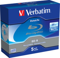 I-43836 | Verbatim DataLife 6x - 25 GB - BD-R - Jewelcase...