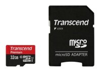 Transcend microSDHC         32GB Class 10 UHS-I 400x + SD Adapter