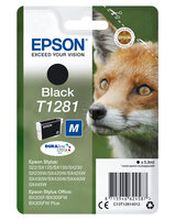 Epson Tintenpatrone schwarz DURABrite T 128           T 1281
