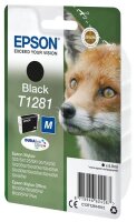 Epson Tintenpatrone schwarz DURABrite T 128           T 1281