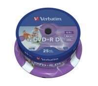 I-43667 | Verbatim 43667 - DVD+R DL - 120 mm - Druckbar -...
