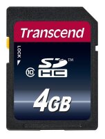 Transcend SDHC               4GB Class 10