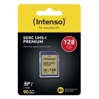 Intenso SDXC Card          128GB Class 10 UHS-I Premium