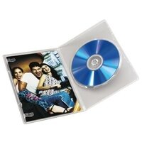 1x10 Hama DVD-Leerhülle Slim Transparent 50% Platzersp. 83890