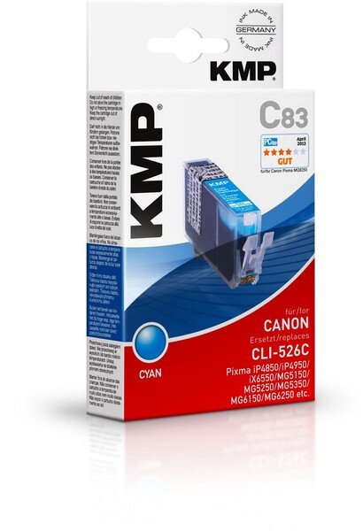 KMP C83 Tintenpatrone cyan kompatibel mit Canon CLI-526 C