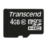 Transcend microSDHC          4GB Class 10