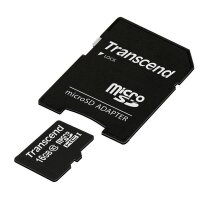 Transcend microSDHC         16GB Class 10 + SD-Adapter