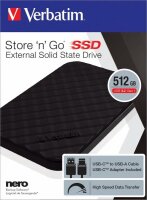 Verbatim Store n Go        512GB Portable SSD USB 3.2...
