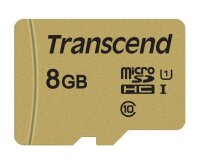 Transcend microSDHC 500S     8GB Class 10 UHS-I U1 + SD Adapter