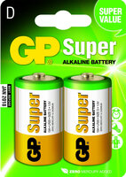 GP Battery Super Alkaline D - Einwegbatterie - D - Alkali - 1,5 V - 2 Stück(e) - Mehrfarben